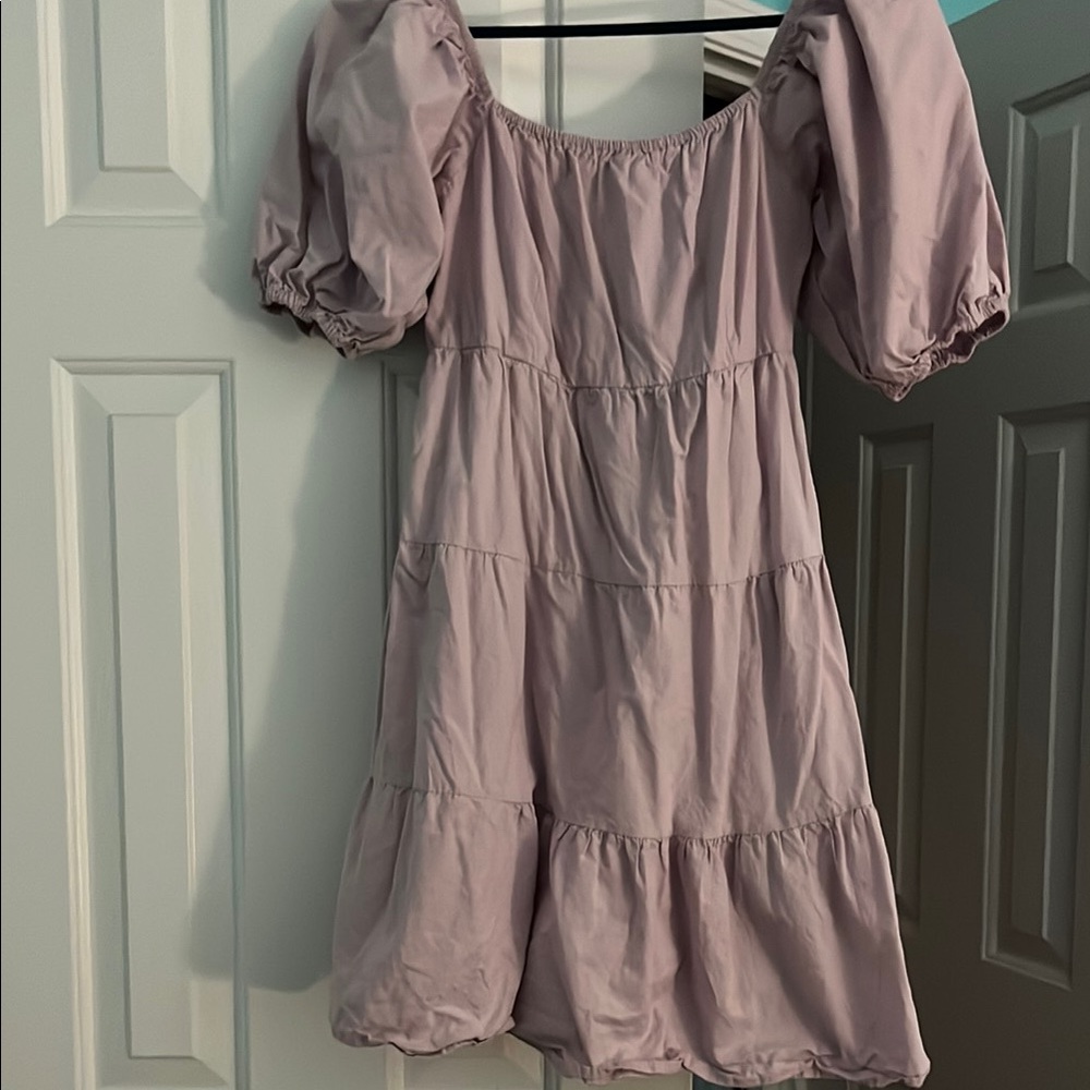 Purple Mini Dress with Elegant Design